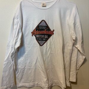 Old Navy White Long Sleeve Tee with Graphic